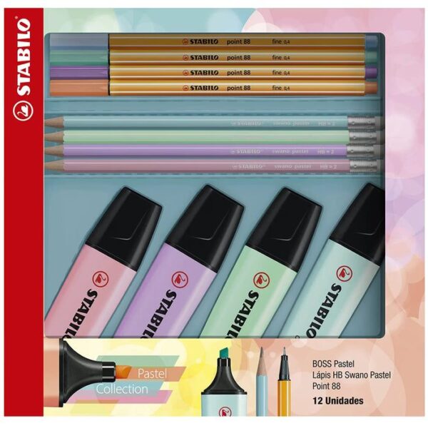 Kit Tom Pastel Boss Pastel + Point + Lápis - Últimas unidades em oferta