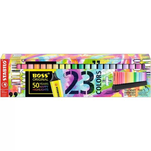 PINCEL MARCA TEXTO BOSS - 23 CORES