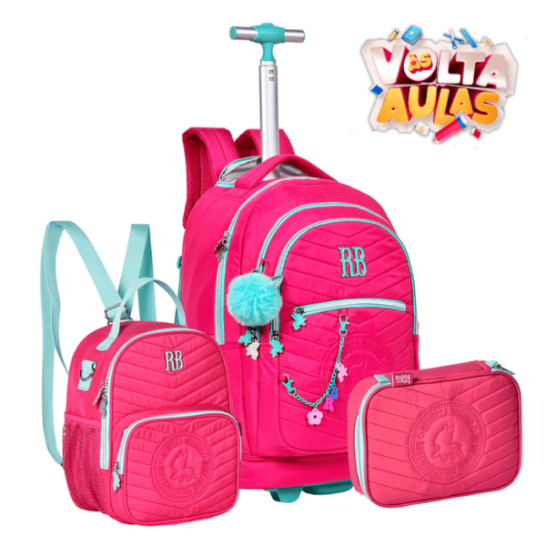 70% OFF SOMENTE HOJE - KIT MOCHILA + ESTOJO + LANCHEIRA (FRETE GRÁTIS)