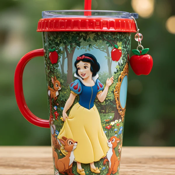 Copo Térmico + Pingente Branca de Neve 1,15L