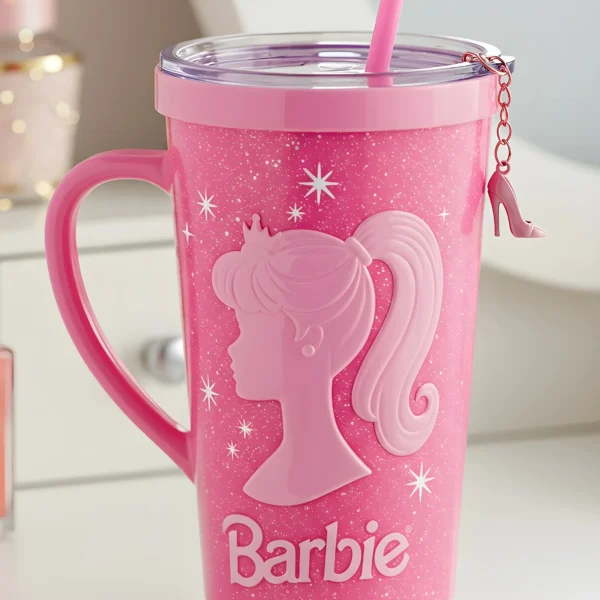 Copo Térmico + Pingente Barbie 1,15L