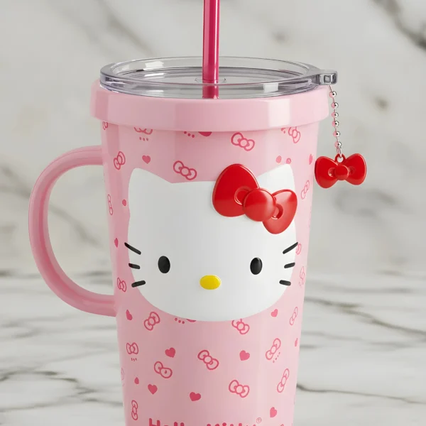 Copo Térmico + Pingente Hello Kitty 1,15L