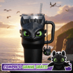 Copo Térmico Banguela 1,15L com pingente – Edição especial Como Treinar o Seu Dragão