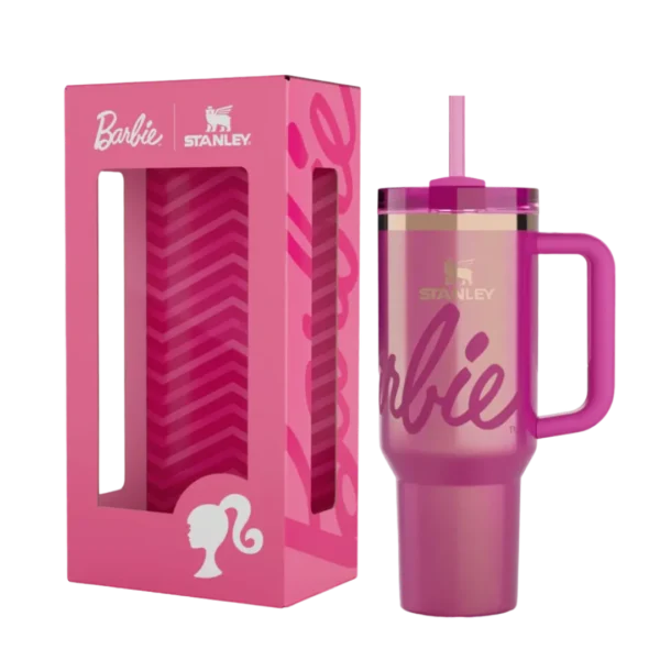 🎀 Copo Térmico Oficial Barbie 1,2L + Brinde Grátis