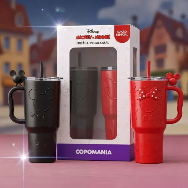 🖤❤️ Kit Casal Mickey & Minnie – Edição Especial Amor Clássico