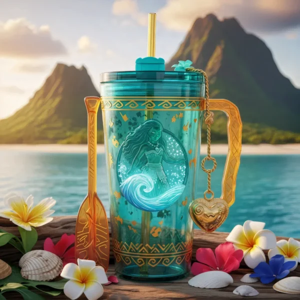 🌺 Copo Térmico Moana Coração do Oceano | 1,15 L