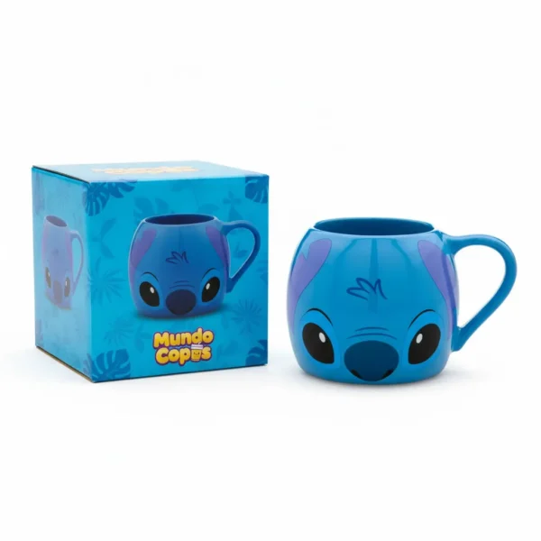 💙 Caneca Disney Stitch – Modelo Redondinha 450ml