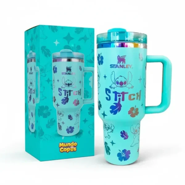🥤 Copo Térmico Lilo & Stitch Oficial 1,18L + Pingente Brinde