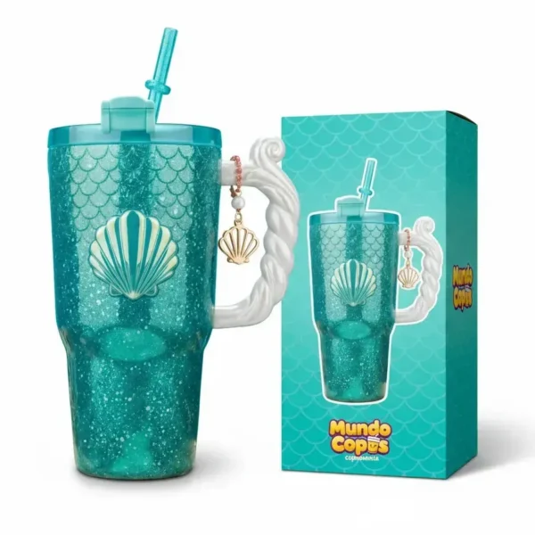 🐚 Copo Sereia Encantada do Mar | 1,15 L