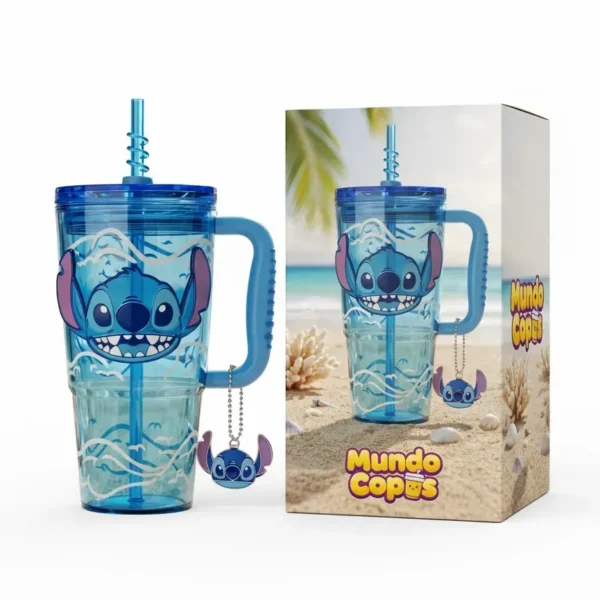 🌊 Copo Térmico Stitch Praia das Ondas | 1,15 L