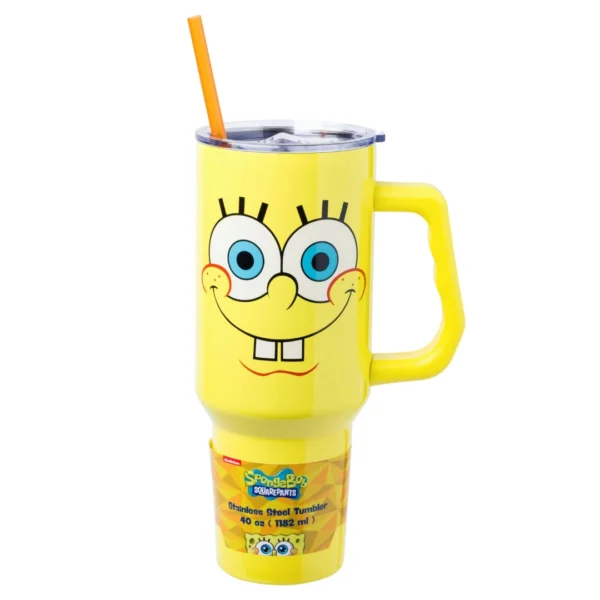 Copo Térmico de Aço Inoxidável 1.15L - Bob Esponja