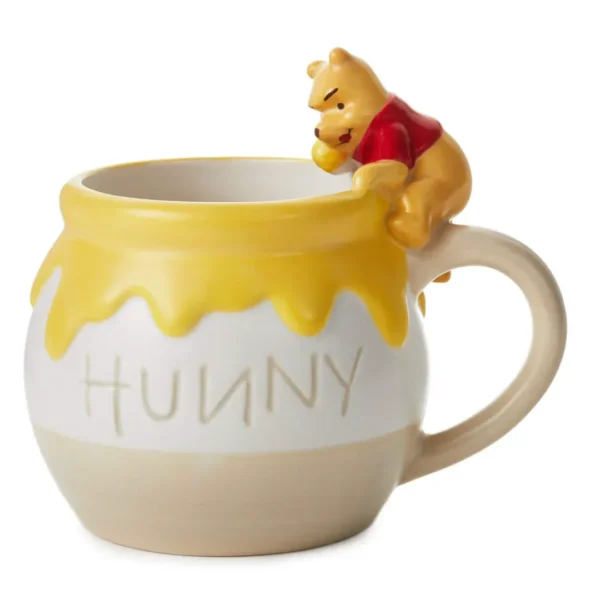 🍯 Caneca Ursinho Pooh Pote de Mel 3D – 400ml de Doçura Disney!