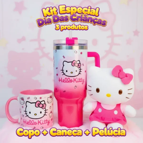 KIT Hello Kitty Dia Das Crianças [ 3 Produtos ]