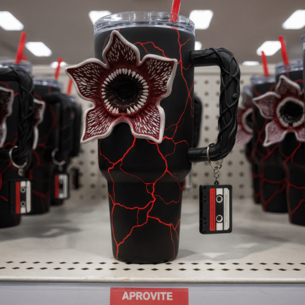 Copo Térmico Stranger Things | 1,15L + Pingente GRÁTIS