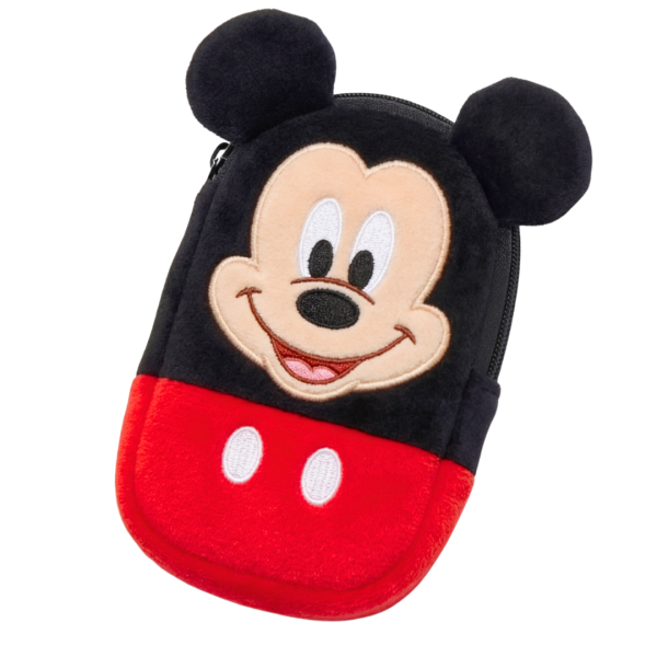 Estojo Infantil de Pelúcia com Zíper – Mickey Mouse