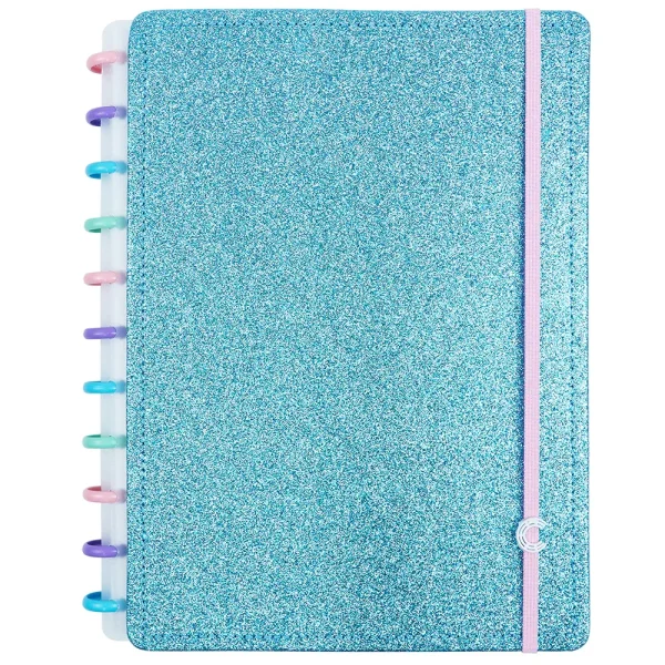 [COMPRE 1 E LEVE 2] Caderno Inteligente LETS GLITTER OCEAN BLUE