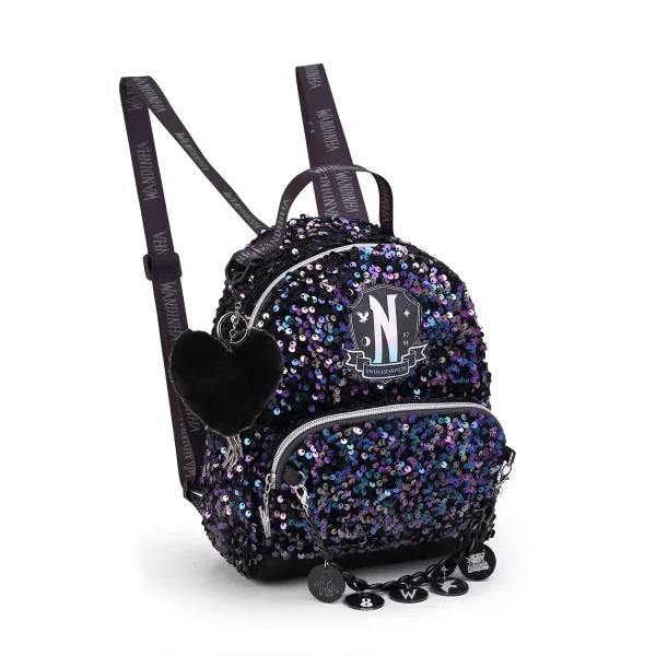 MINI MOCHILA WANDINHA PRETA