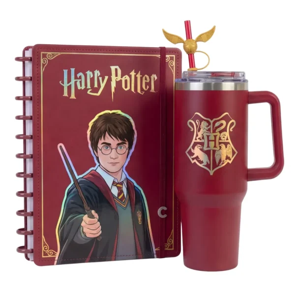 (Compre e ganhe GRÁTIS) Caderno Inteligente Harry Potter + Copo Térmico Harry Potter