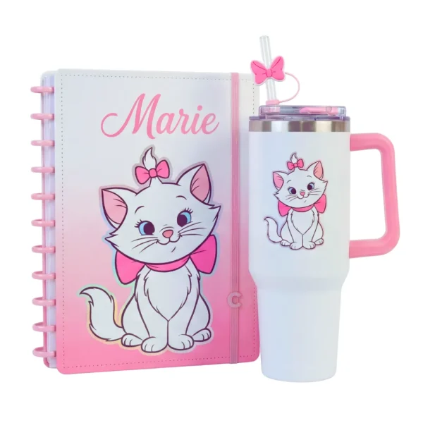 (Compre e ganhe GRÁTIS) Caderno Inteligente Gata Marie + Copo Térmico Gata Marie