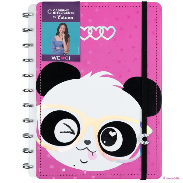 [COMPRE 1 E LEVE 2] CADERNO PANDALU GLOW BY LULUCA